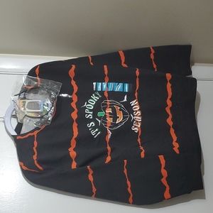 Pumpkins & potions, extra large, black orange white and green